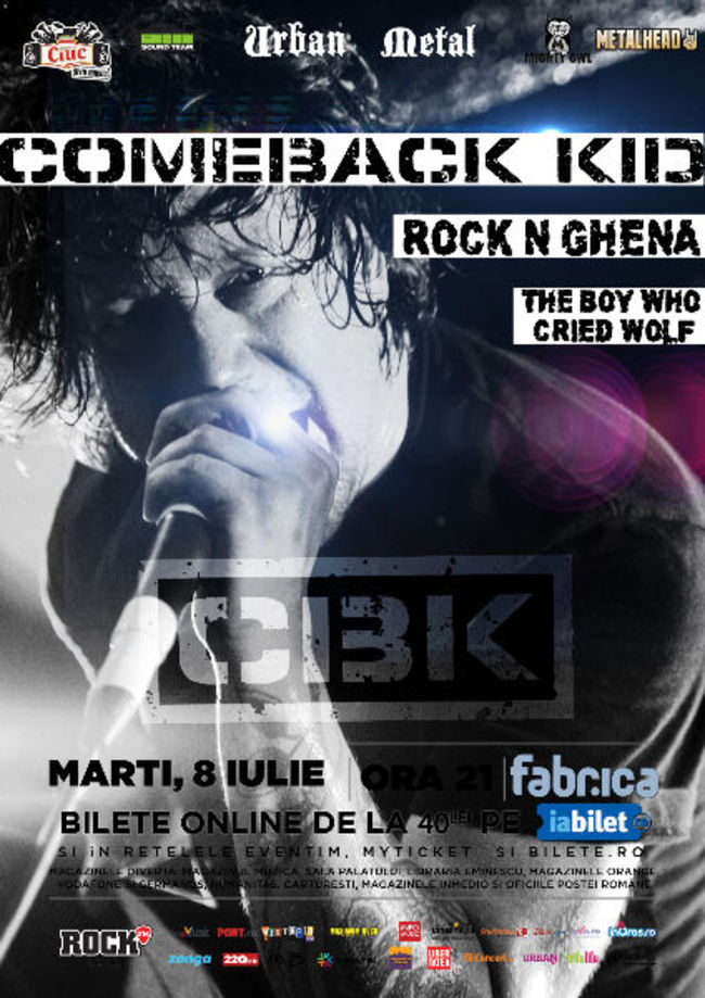Concert Comeback Kid in premiera in Romania